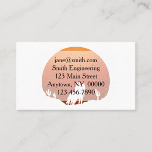 Carte De Visite Cowboy avec cheval Wild West paysage de coucher de