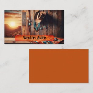 Carte De Visite Cowboy Casquette avec couverture et bijoux du sud-