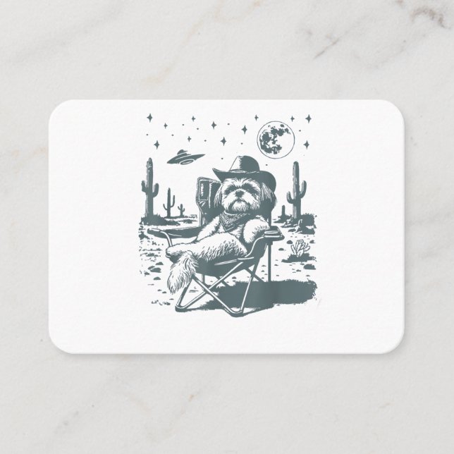 Carte De Visite Cowboys UFO Western (Devant)