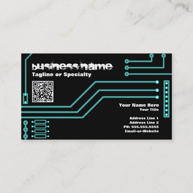 Carte De Visite cpu v.3 avec code qr (Devant)