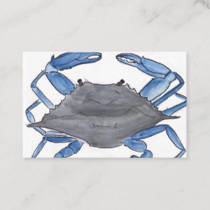 Carte De Visite Crabe bleu