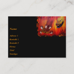 Carte De Visite Craie rouge dragon