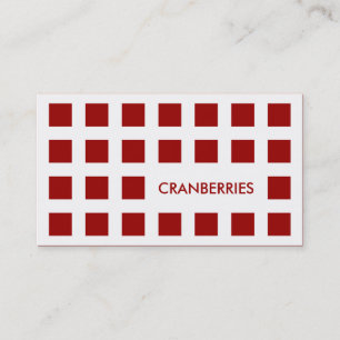Carte De Visite CRANBERRIES (carrés mod)