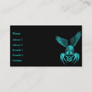 Carte De Visite Crâne à aigle en tatouage