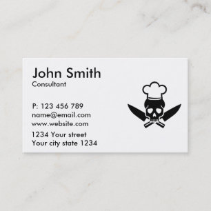 Carte De Visite Crâne de chef