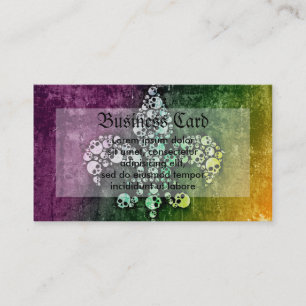 Carte De Visite Crâne Fleur de Lis