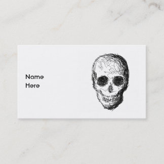 Carte De Visite Crâne noir