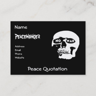 Carte De Visite Crâne pacifiste