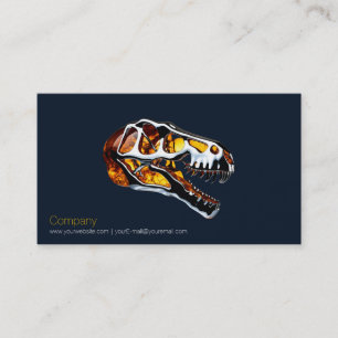 Carte de visite crâne T Rex