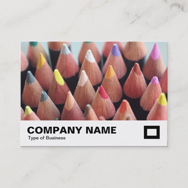 Carte De Visite Crayons de couleur (Devant)