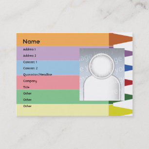 Carte De Visite Crayons - potelés