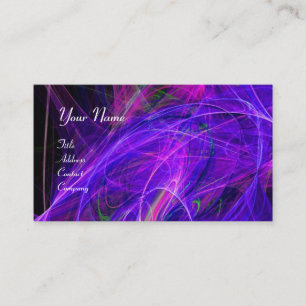 Carte De Visite CRAZY PHOTON vibrant doux bleu bleu violet