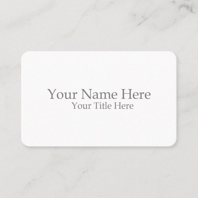 Carte De Visite Create Your Own (Devant)
