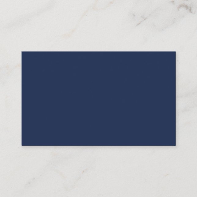 Carte De Visite Create Your Own dark blue Custom personalized (Devant)