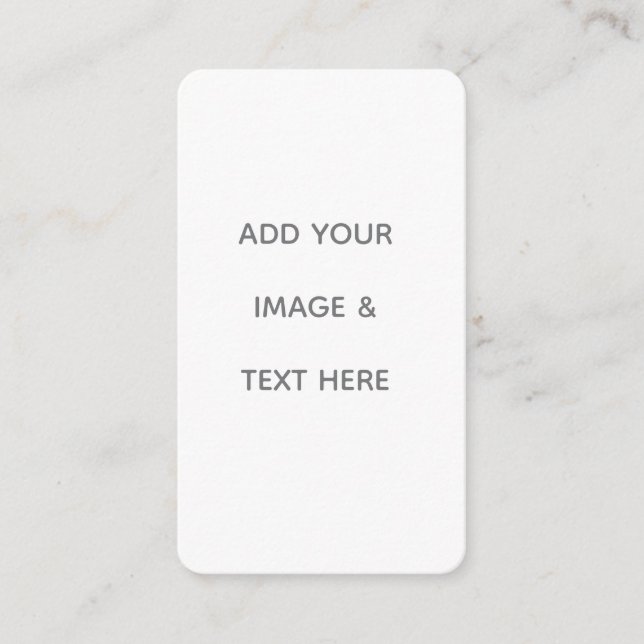 Carte De Visite Create Your Own white  (Devant)