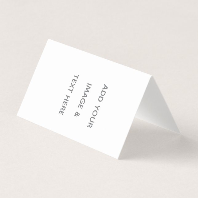 Carte De Visite Create Your Own white  (Devant)