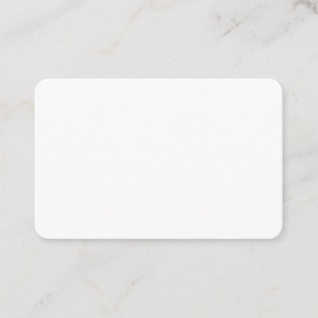 Carte De Visite Create Your Own White Custom personalized (Devant)