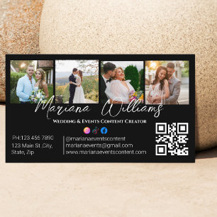 Carte De Visite Créateur de contenu pour mariages et événements 4 