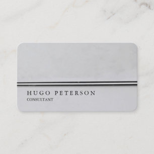 Carte De Visite Créatif élégant Silver Grey Professionnel