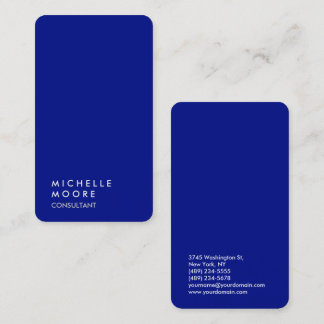 Carte De Visite Créatif Simple Plat Phthalo Bleu tendance