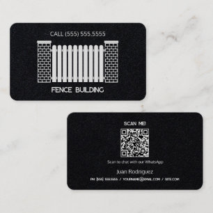 Carte De Visite Création de clôture QR personnalisé