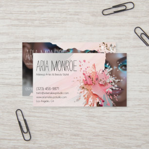 Carte De Visite Création de splash de maquillage en gras