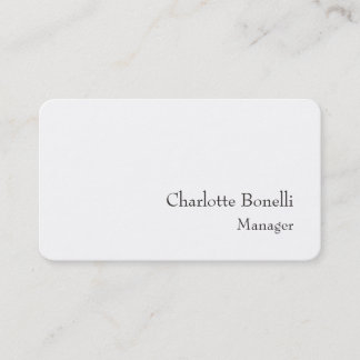 Carte De Visite Création minimaliste moderne professionnelle