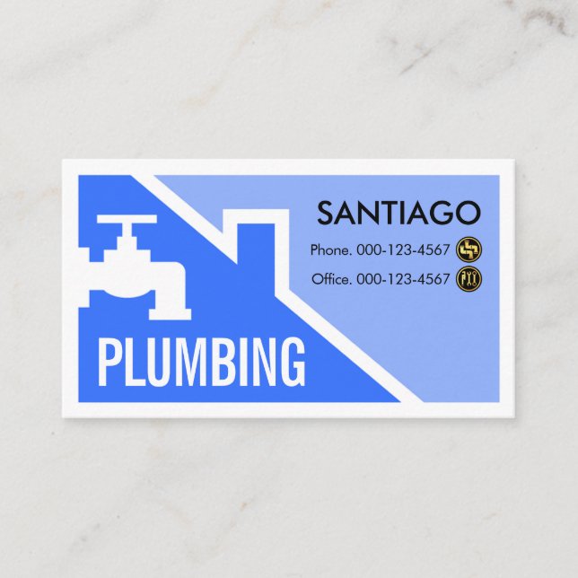 Carte De Visite Creative Faucet Rooftop Building Frame (Devant)
