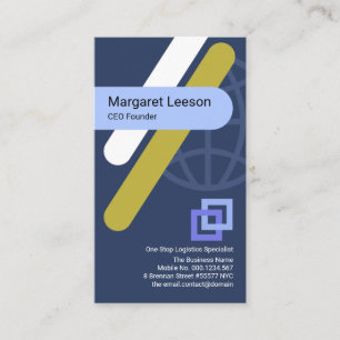 Carte De Visite Creative Global Crisscross Liens PDG Fondateur