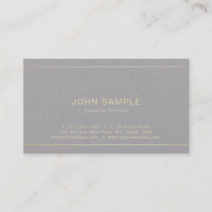 Carte De Visite Creative Modern Professional Luxury Premium Grey