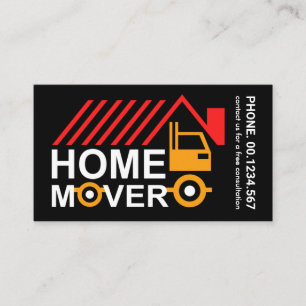 Carte De Visite Creative Rooftop Home Mover Camion