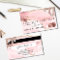 Credit Card Styled Blush Pink Agate Rose Gold