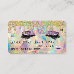Carte De Visite Crédit Holographique des extensions de Parties sc