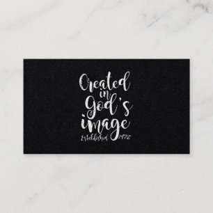 Carte De Visite Créé à l'image de Dieu 1972 50e anniversaire