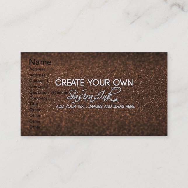 Carte De Visite Créez vos propres (Devant)