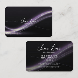 Carte De Visite Créez vos propres ondulations violettes