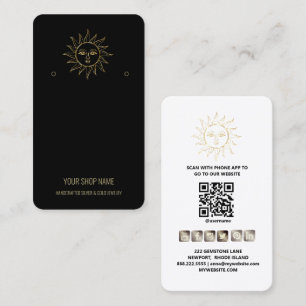 Carte De Visite Créez Votre Logo Personnalisé Boucle d'Oreille Sol