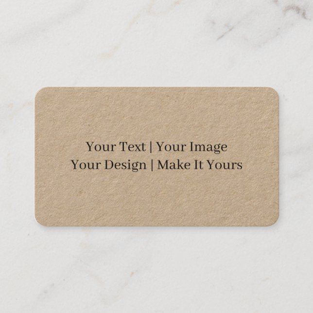 Carte De Visite Créez Votre Propre  (Devant)