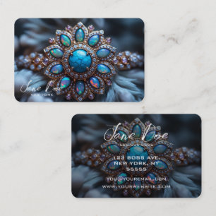 Carte De Visite Créez votre propre anneau Opal Turquoise
