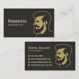 Carte De Visite Créez votre propre Barber Shop personnalisé
