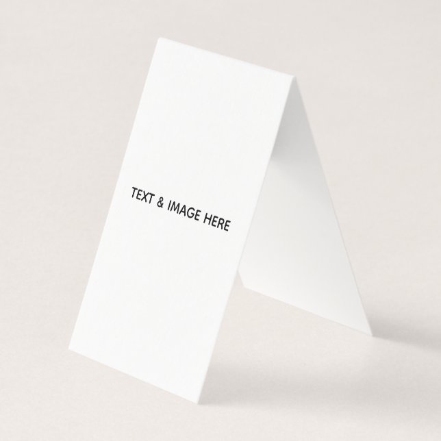 Carte De Visite Créez votre propre blanc (Devant)