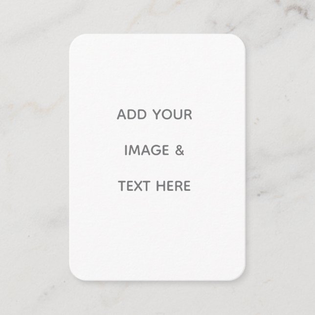 Carte De Visite Créez votre propre blanc  (Devant)