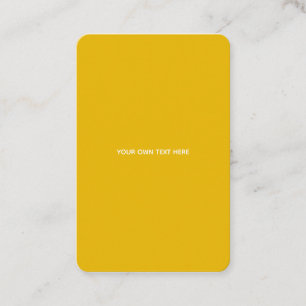 Carte De Visite Créez Votre Propre Conception Personnalisée Jaune