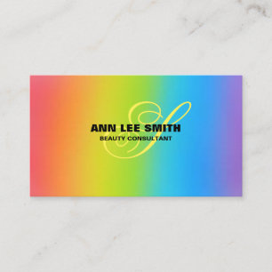Carte De Visite Créez votre propre conception Rainbow personnalis