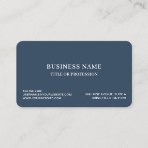 Carte De Visite Créez votre propre design minimaliste élégant mode