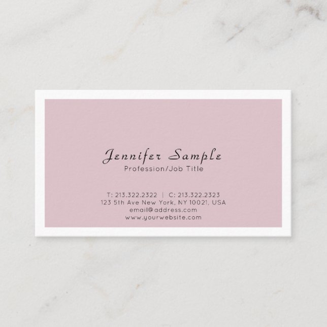 Carte De Visite Créez votre propre design moderne et professionnel (Devant)