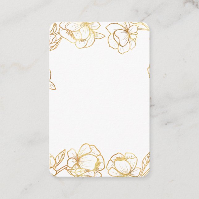Carte De Visite Créez Votre Propre Élégant Blanc (Devant)