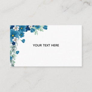 Carte De Visite Créez Votre Propre Floral