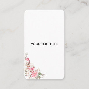 Carte De Visite Créez Votre Propre Floral 