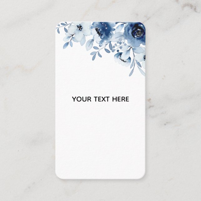 Carte De Visite Créez Votre Propre Floral (Devant)